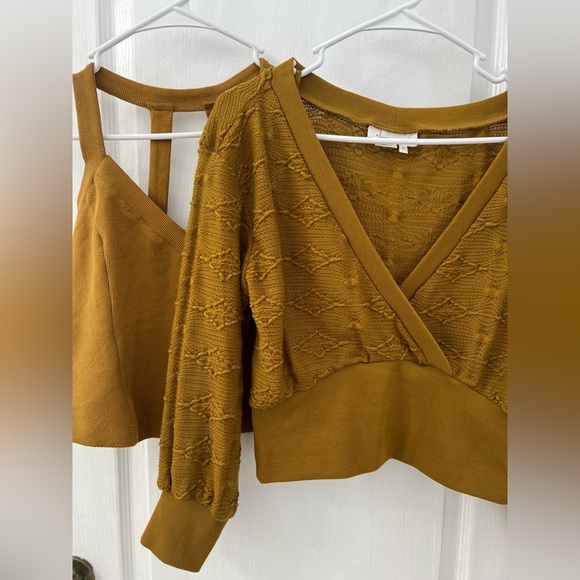 Anthropologie Golden V-Neck Sweater - Picture 5 of 16